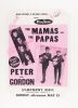 1966 The Mamas & The Papas Peter & Gordon Symphony Hall Newark Cardboard BAND SIGNED Poster Excellent 79