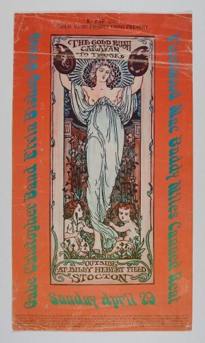 1973 Fleetwood Mac Buddy Miles Canned Heat Billy Hebert Field Stockton Poster Fine 55