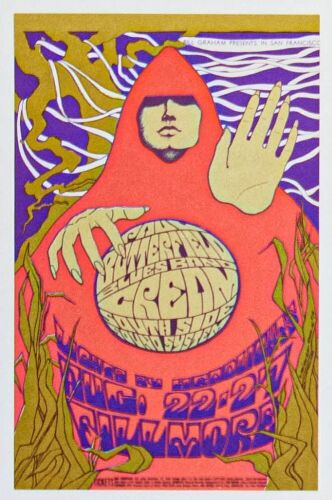 1967 BG-79 Cream Butterfield Blues Band Fillmore Auditorium Postcard 90