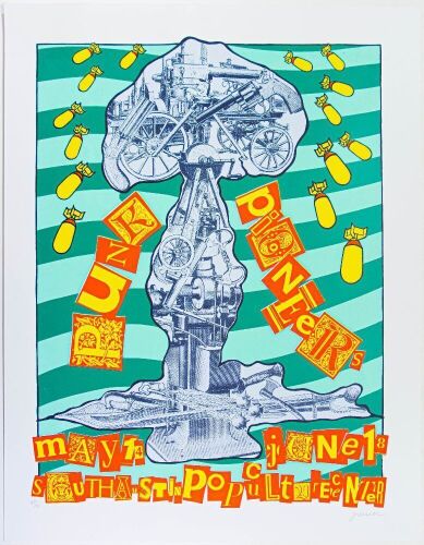 2011 Rick Turner Punk Pioneers South Austin Pop Culture Center LE Signed Turner Poster Near Mint 81
