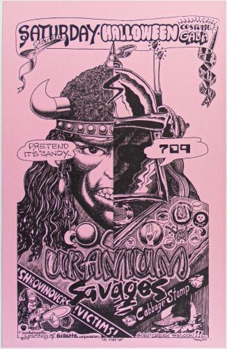 1976 Rick Turner Uranium Savages Soap Creek Saloon Poster Near Mint 83