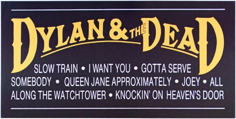 1989 Rick Griffin Dylan & The Dead Album Promo Poster Near Mint 89