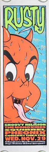 1995 Frank Kozik Rusty Phoenix Theatre Toronto AP Signed Kozik Poster Near Mint 83