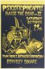 1988 John Seabury Psycotic Pineapple Berkeley Square Signed Seabury Poster Near Mint 89
