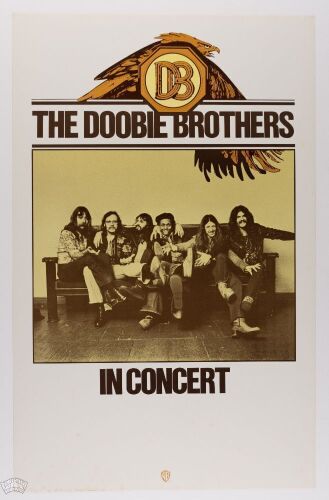 1975 The Doobie Brothers Tour Blank Poster Excellent 71