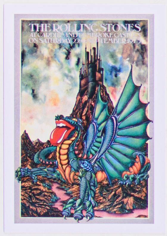 1973/2015 AOR-4.273 Rolling Stones Cardiff Castle Commemorative Postcard Mint 91