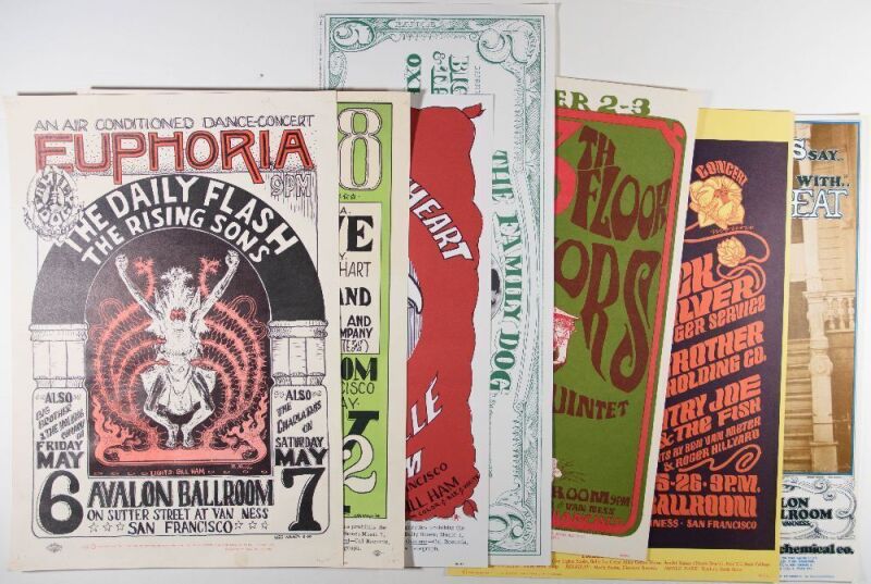 Lot of 7 Family Dog Reprint Posters
