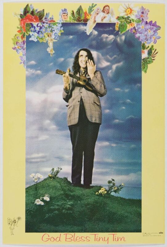 1968 God Bless Tiny Tim Postcard Near Mint 85