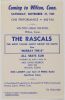 1965 The Rascals Wilton High School Handbill Excellent 79