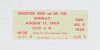 1969 Woodstock Music & Art Festival Sunday Ticket Near Mint 85