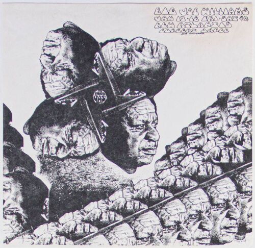 1969 VG-690117 Jim Franklin Big Joe Williams Vulcan Gas Company Austin Handbill Excellent 75