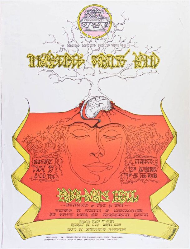 1970 Incredible String Band Freeborn Hall Poster Extra Fine 65