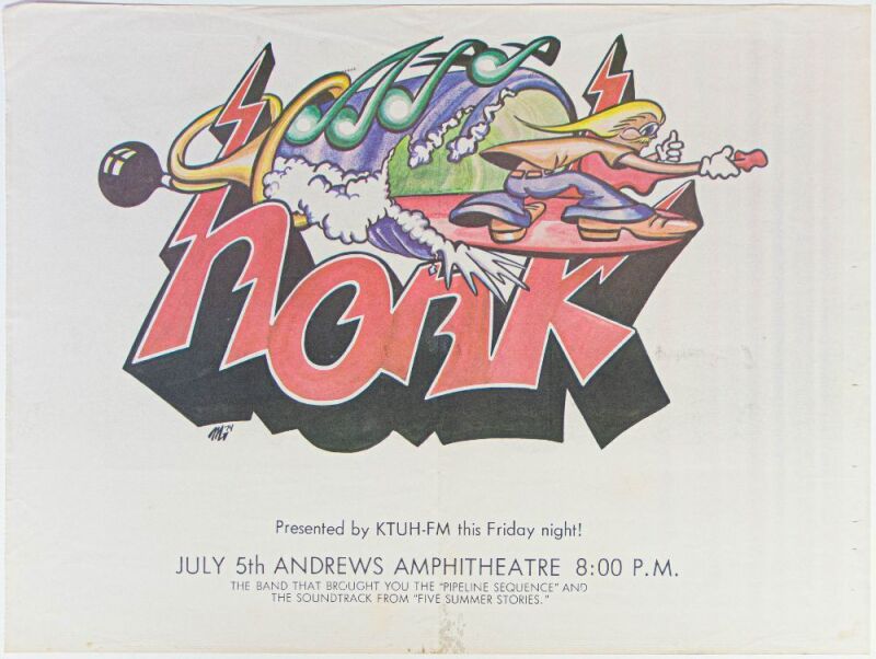 1975 Honk Andrews Amphitheatre Honolulu Poster Excellent 75
