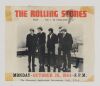 1964 Rolling Stones Sacramento Memorial Auditorium Handbill Fine 50 Trimmed