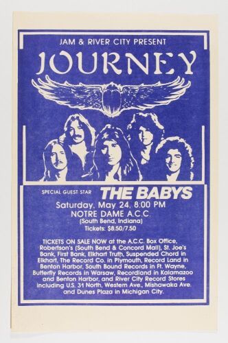 1980 Journey Notre Dame Athletic & Convocation Center South Bend Poster Extra Fine 69
