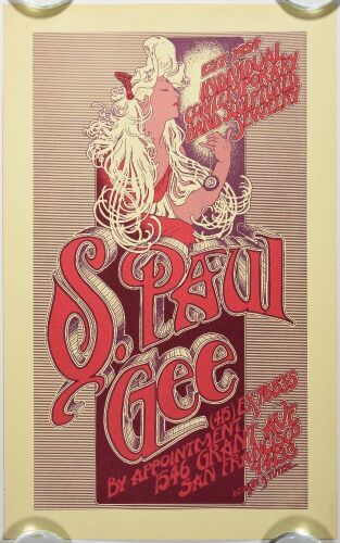 1970 Randy Tuten S. Paul Gee Jewelry Store Promo Poster Excellent 75