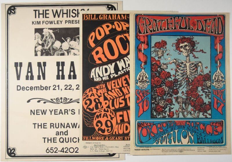 Lot of 3 Popular Mounted Pirated Posters