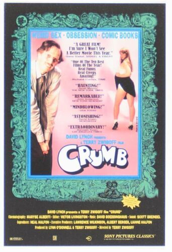 1994 CRUMB by David Lynch Presents Movie Original Promo Card Mint 91