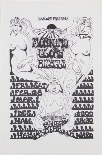 1969 Morning Glory Bicycle Ides Hall Hayward Handbill Near Mint 89