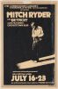 1971 Mitch Ryder & Detroit The Commodore Cabaret Vancouver Handbill Extra Fine 61