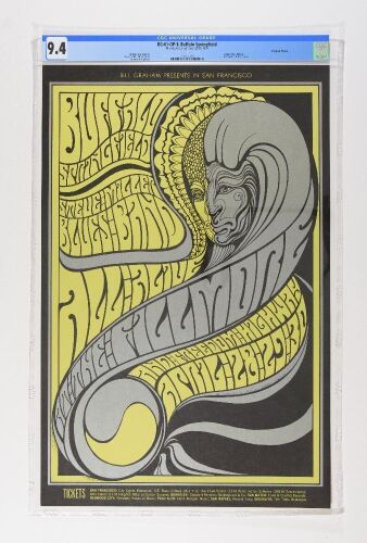 1967 BG-61 Buffalo Springfield Fillmore Poster CGC 9.4