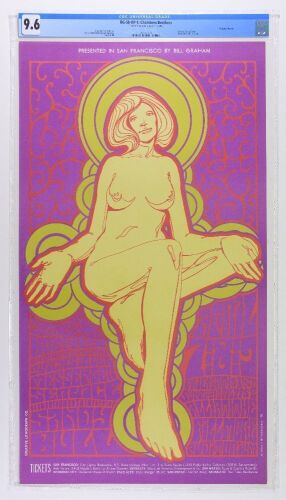 1967 BG-58 The Chambers Brothers Fillmore Auditorium Poster CGC 9.6
