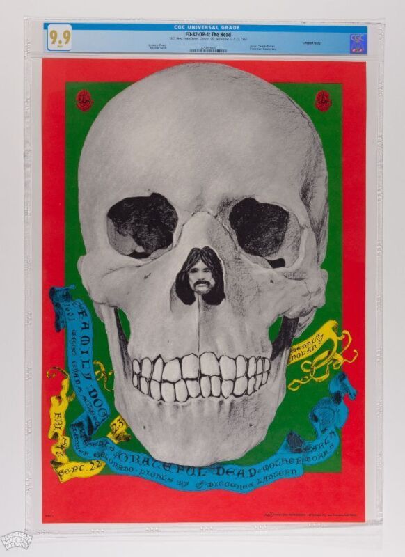 1967 FD-82 Grateful Dead 1601 W Evans Street Denver Poster CGC 9.9
