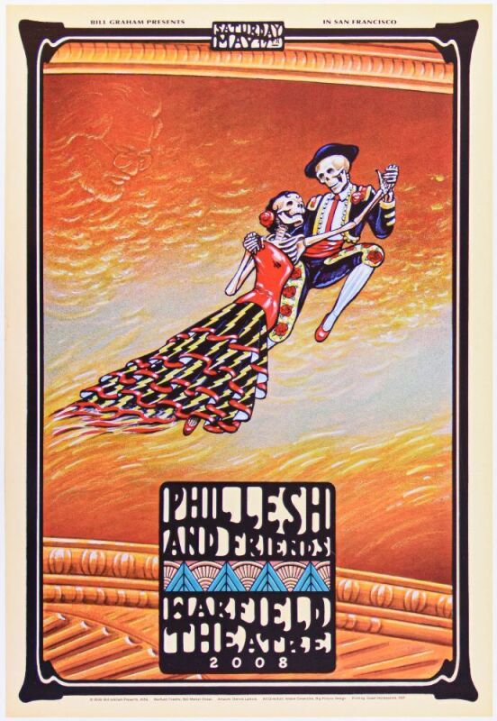 2008 BGP-359 Phil Lesh & Friends The Warfield Theatre Poster Near Mint 85