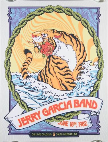 2023 Jerry Garcia Band Cape Cod Coliseum LE Commemorative Poster Mint 91