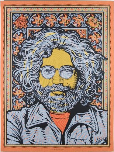 2023 Todd Slater Jerry Garcia Standing on the Moon LE Poster Mint 91