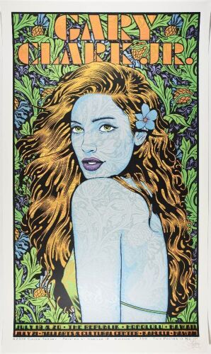 2019 Chuck Sperry Gary Clark Jr. Republik Honolulu & Maui Arts Center Hawaii LE Signed Sperry Poster Mint 91