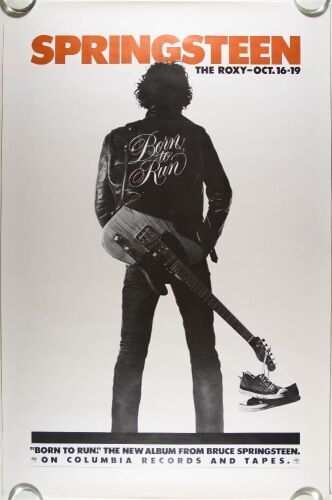 1975 Bruce Springsteen Born to Run The Roxy Los Angeles Poster Excellent 77