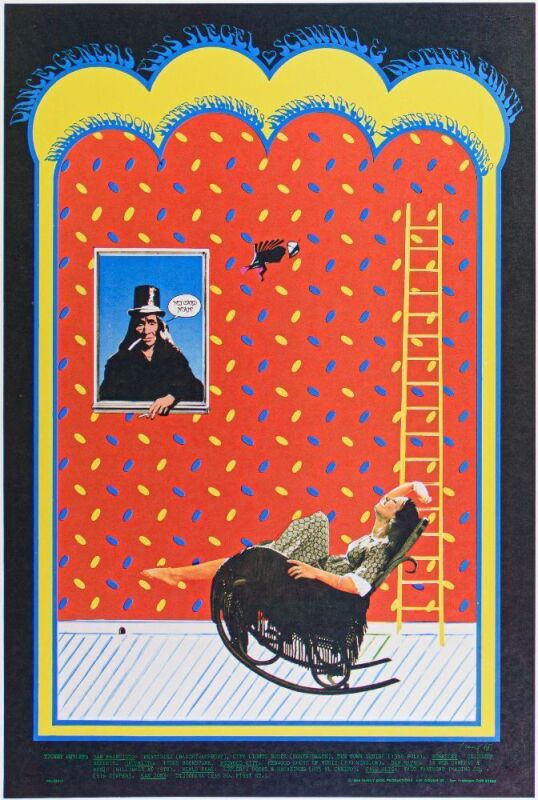1968 FD-102 Genesis Siegel Schwall Avalon Ballroom Poster Excellent 79