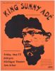 1994 King Sunny Ade The Michigan Theater Ann Arbor Flyer Near Mint 89