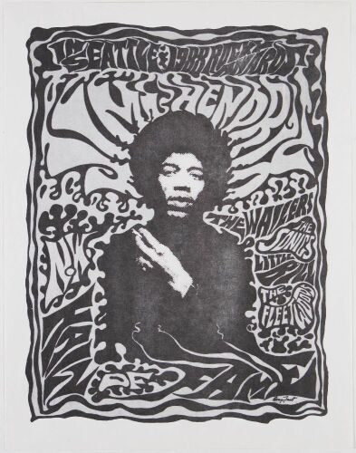 1988 The Wailers The Sonics Seattle Rocky Awards Flyer Near Mint 89