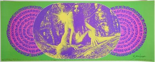1967 FD-99 Blue Cheer Country Joe & the Fish Avalon Ballroom Signed Schnepf Poster Near Mint 83