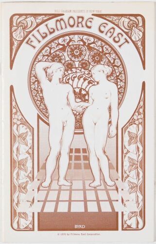 1970 Jefferson Airplane Fillmore East Program Excellent 79