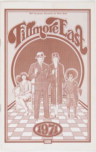 1971 Fleetwood Mac Fillmore East Program Excellent 75