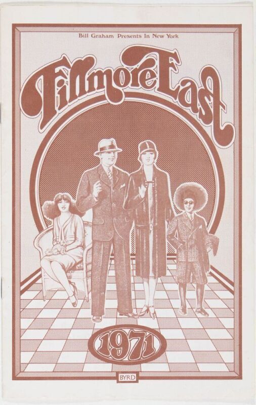 1971 Fleetwood Mac Fillmore East Program Excellent 75