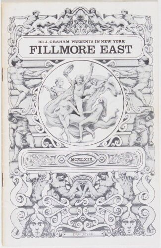 1969 Mountain Fillmore East Program Extra Fine 69