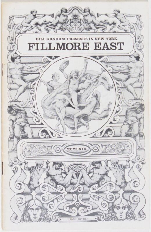 1969 Mountain Fillmore East Program Extra Fine 69