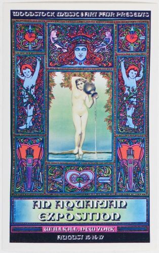 1969 AOR-3.2 David Byrd Woodstock Festival Wallkill New York Handbill Mint 91