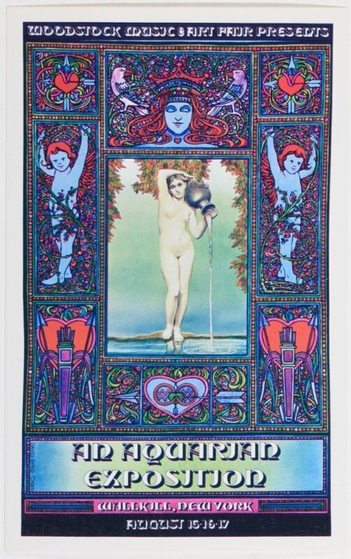 1969 AOR-3.2 David Byrd Woodstock Festival Wallkill New York Handbill Mint 91