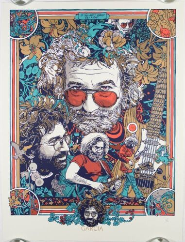 2024 Tyler Stout Jerry Garcia LE Print Mint 91