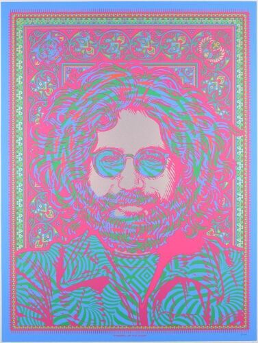 2023 Todd Slater Jerry Garcia Standing on the Moon LE Poster Mint 91