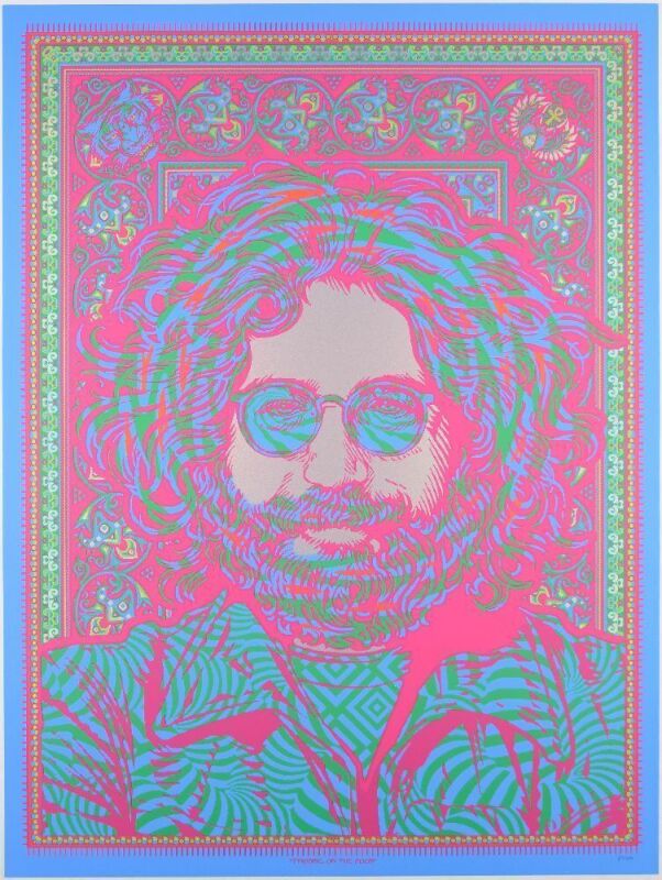 2023 Todd Slater Jerry Garcia Standing on the Moon LE Poster Mint 91