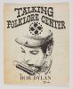 1962 Bob Dylan Talking Folklore Center Sheet Music Fine 53