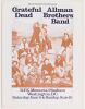 1973 Grateful Dead Allman Brothers Band RFK Stadium Program Near Mint 83