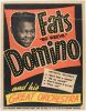 1950s Fats Domino and His Orchestra Tour Blank Cardboard Poster Excellent 71