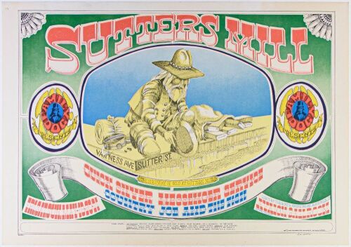 1967 FD-62 Quicksilver Messenger Service Avalon Ballroom Poster Near Mint 87